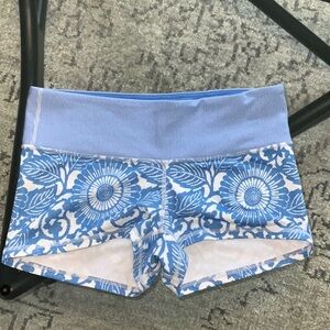 Lululemon blue shorts size 8